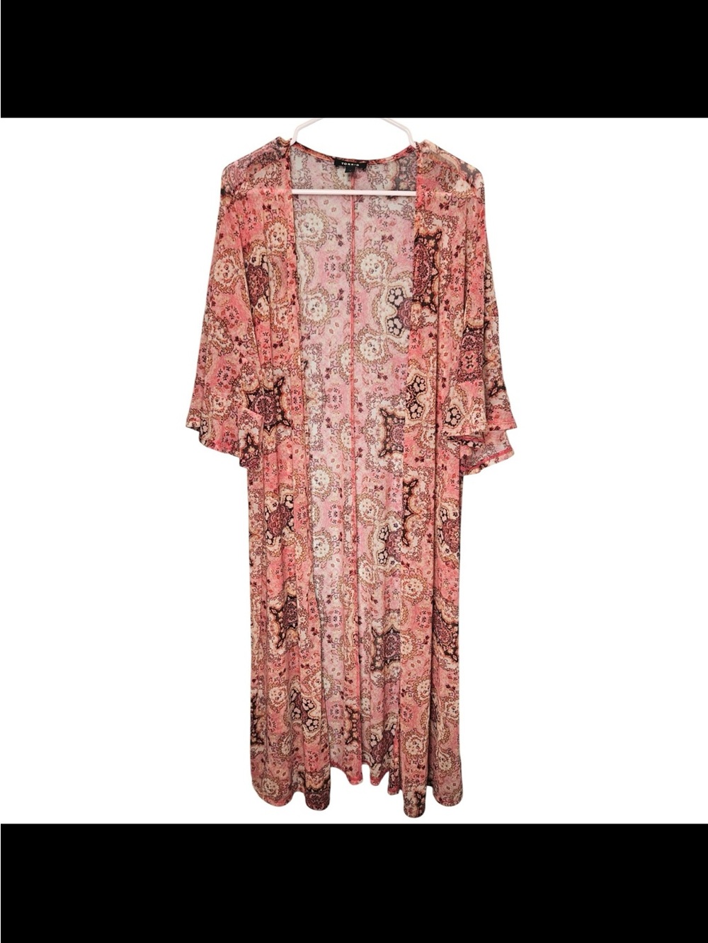 torrid Pink Paisley Maxi Duster
